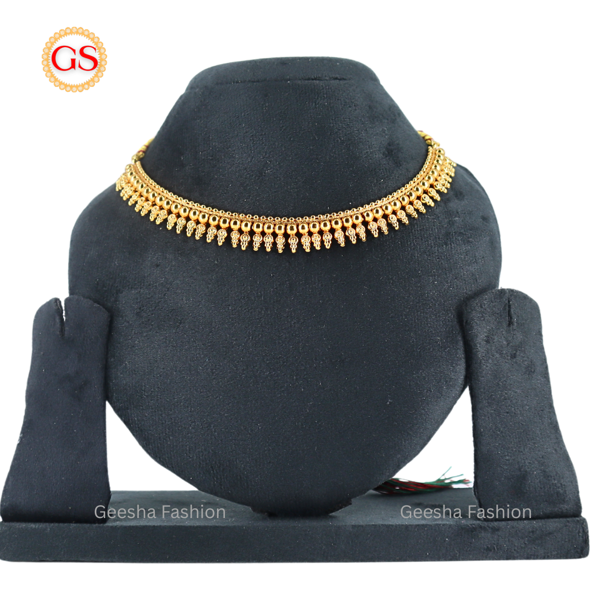 Kerala Style Golden Bead Design Necklace