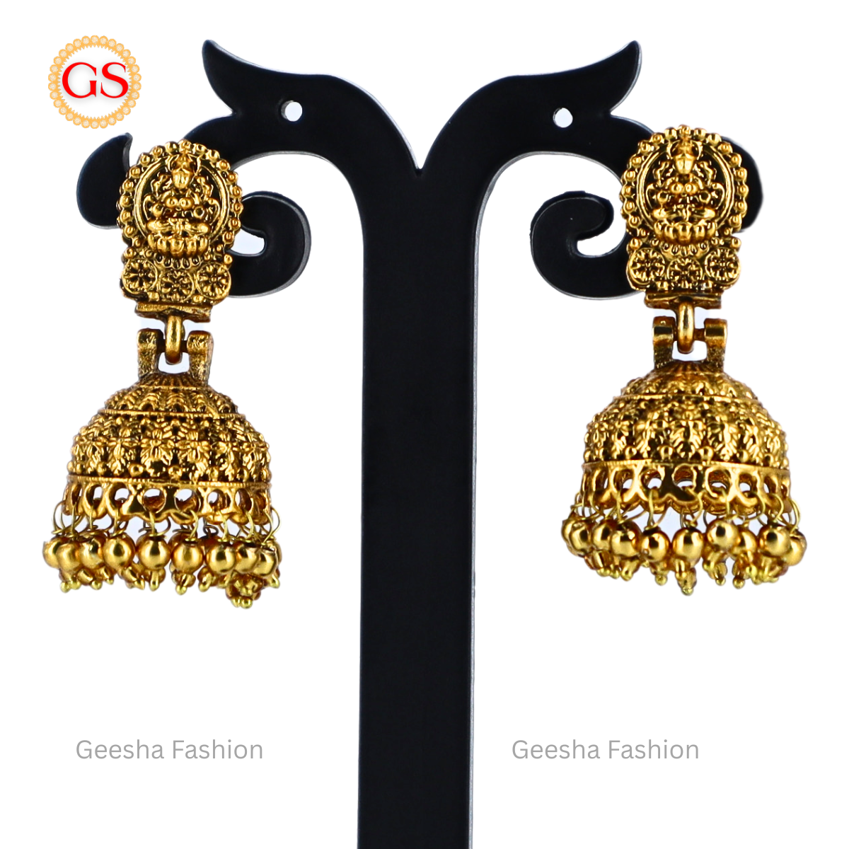 Kerala Style Antique Arumbu Haram, Necklace And Jumka Set