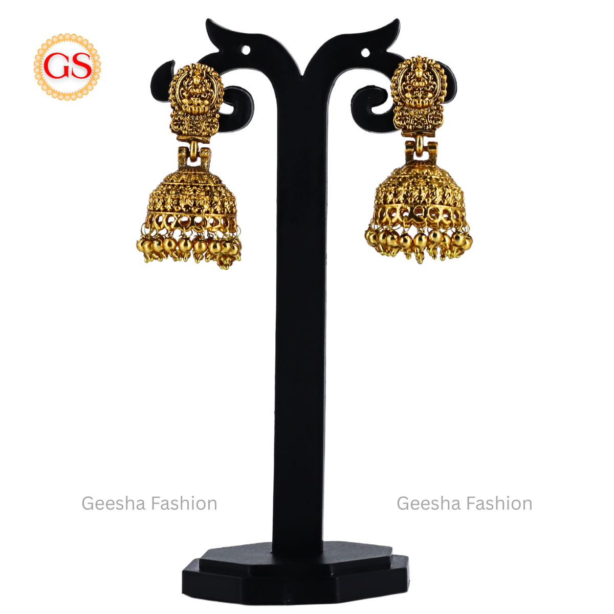 Kerala Style Antique Arumbu Haram, Necklace And Jumka Set